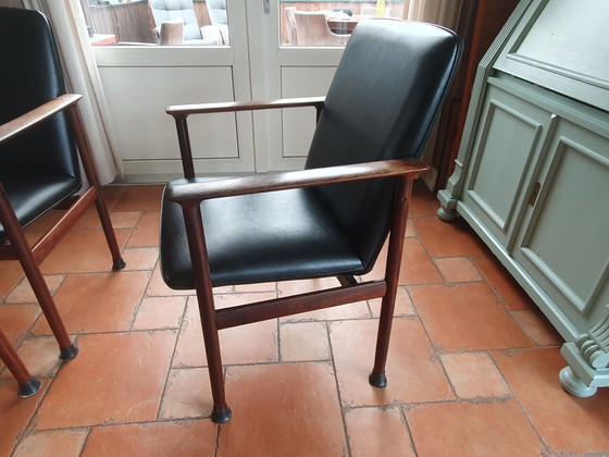 Image 1 of 6 sillas de mediados de siglo Fristho/ Cor Bontenbal