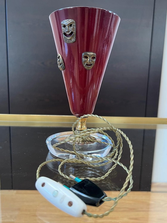 C.A.L.B. Table Lamp with masks in style  of Gio Ponti (photo 8 of 9)
