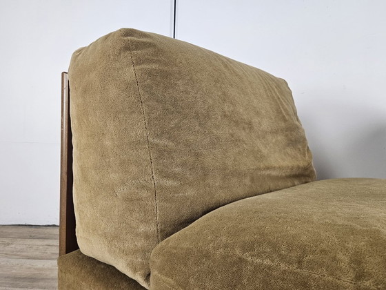 Image 1 of Three fabric lounge chairs 70s