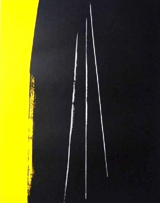 Hans HARTUNG - Serigraph 1974 - Edition HC - signed by hand - (78 x 60 cm)