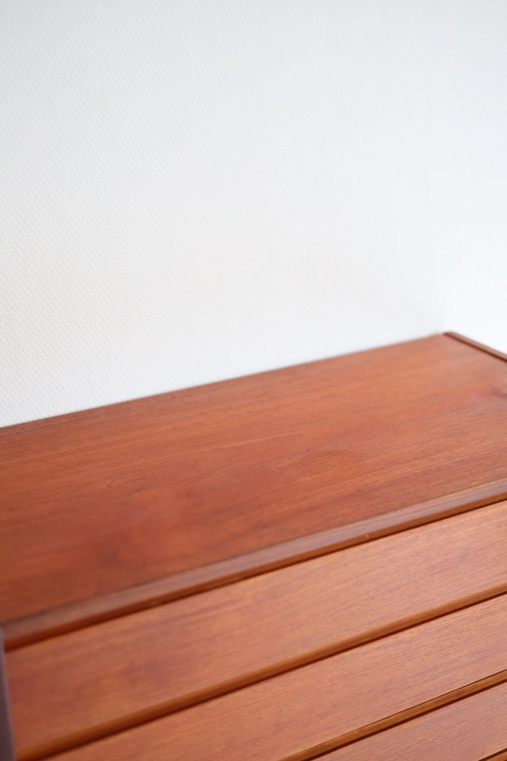 Vintage Scandinavian chest of drawers, Swedish 50s/60s, Wood, Brown (photo 3 of 6)