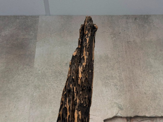 Balinees Organisch Houten Sculptuur – Beeldhouwkunst, Metal, Wood (photo 5 of 6)