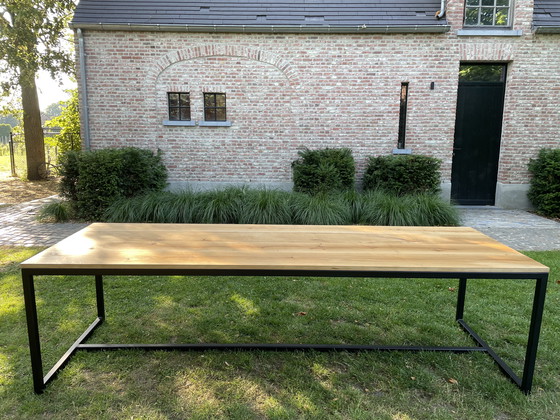 Image 1 of Eiken eettafel/ alles op maat
