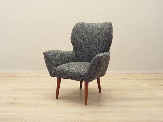 Image 1 of Grijze fauteuil, Italiaans ontwerp, jaren 1970, Productie: Italië