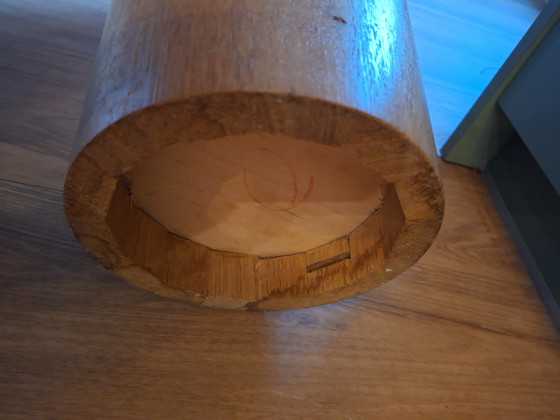 Image 1 of Schirmständer im Stil des Brutalismus der Mitte des 20. Jahrhunderts aus Massivholz, wahrscheinlich Eiche, ca. 1960er/70er Jahre