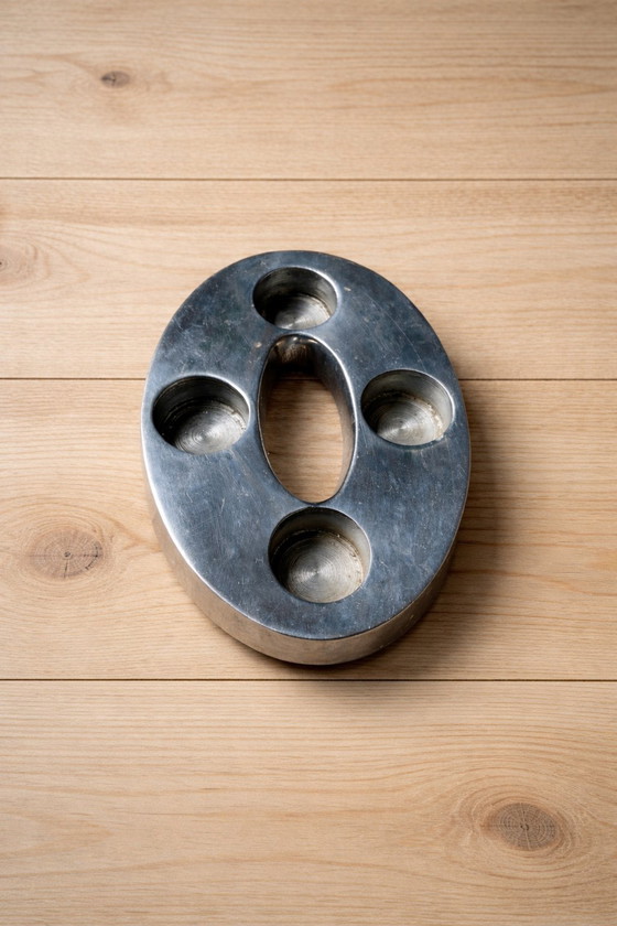 Image 1 of Bellissimo portacandele vintage in alluminio