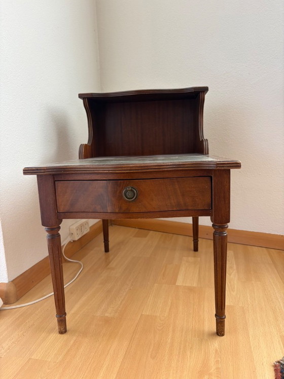 Image 1 of Empire-Schrank mit eingelegtem Leder und Schublade
