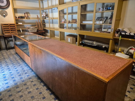 Shop Counters from the 1930s – Display cabinets, Wood (photo 5 of 6)