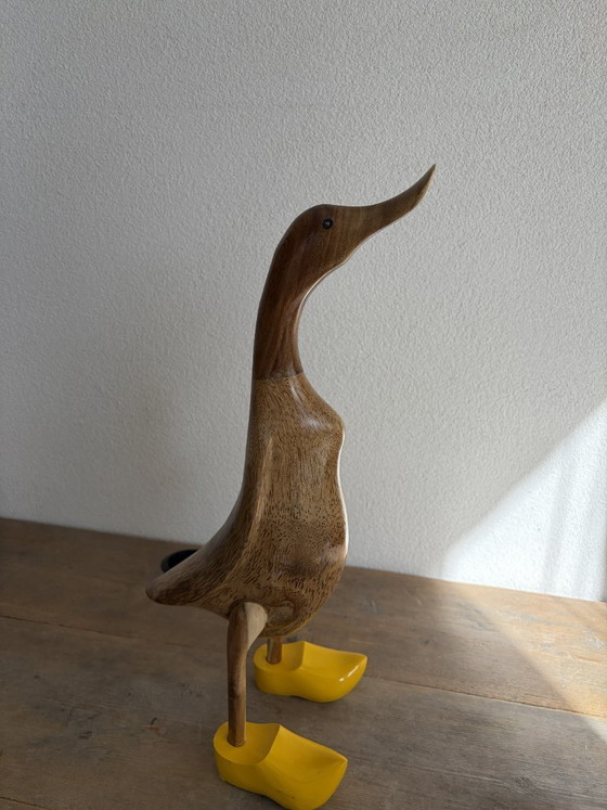 Anatra in Legno Fatta a Mano – Oggetti decorativi – 43 cm (photo 5 of 10)