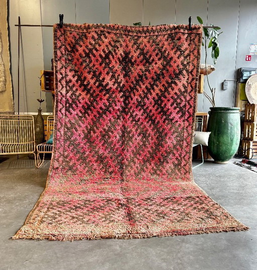 Vintage Moroccan Talsint Rug 180x350 cm – Handmade Berber Wool Rug 