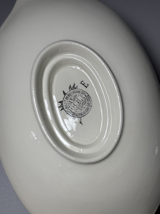 Image 1 of Boch Frères, Art Deco – Große Servierschüssel & Soßenschüssel (1940er Jahre)