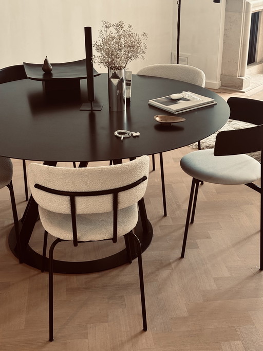 Zeus irony round table by Maurizio Peregalli