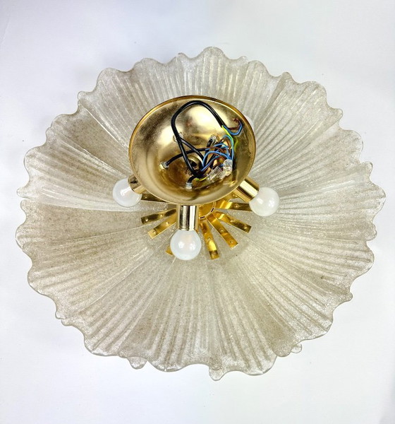 Plafoniera vintage Barovier e Toso, Barovier & Toso, Plafoniere, Ottone, Dorato (foto 8 di 15)