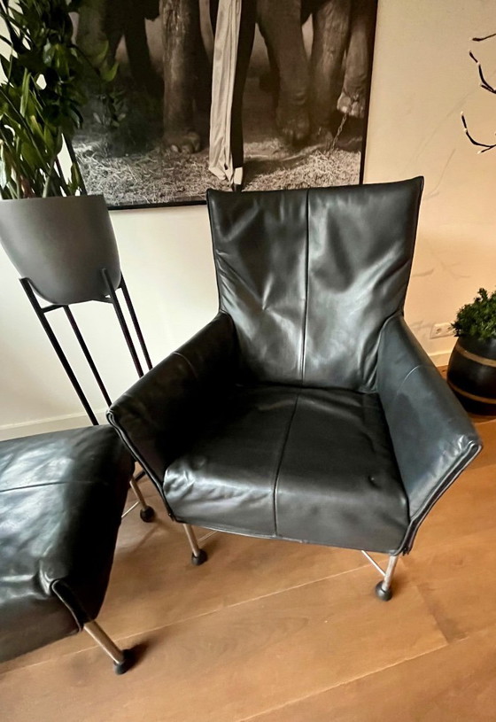 Image 1 of Montis: sillón Charlie de cuero negro - Gerard van den Berg