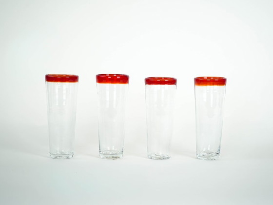 Image 1 of Set di quattro bicchieri, design italiano, anni '70, made in Italy