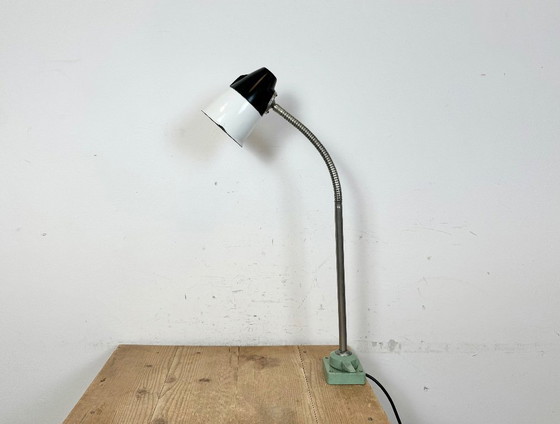 Image 1 of Industrial Soviet  Gooseneck Work Table Lamp, 1960s