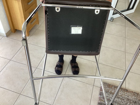 Image 1 of 4x Chaise de salle à manger Leolux Orchid en 2 couleurs de cuir