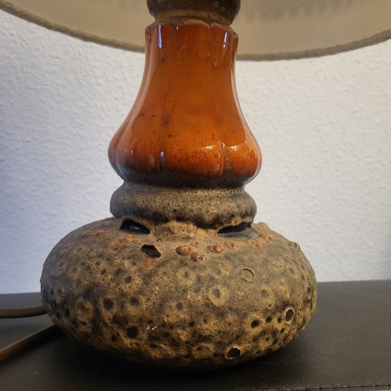 Space Age Fat Lava Table Lamp, Vintage, West Germany 1960s, 70s – Ceramic (photo 12 of 14)