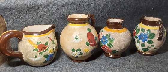 Image 1 of 4 piezas de cerámica de Jérôme Massier, circa 1900