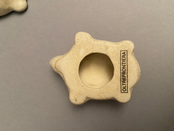 Image 1 of 6 tortugas de cerámica agrietada de OLTREFRONTIERA, origen asiático.