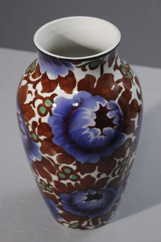 Image 1 of Villeroy & Boch Wallerfangen Saar Basin decorative vase "Vera" Art Deco 1920s