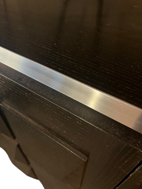 Image 1 of Credenza brutalista nera