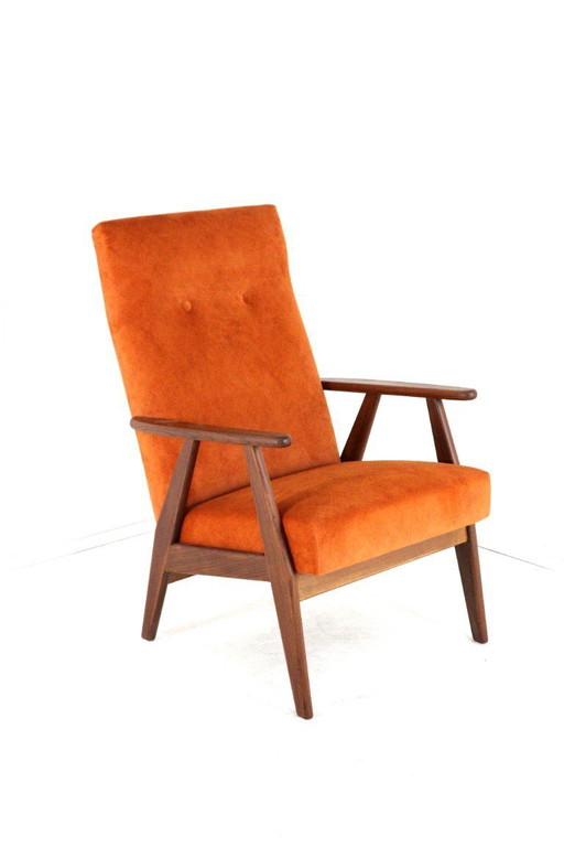 Vintage fauteuil 'Waalre' nieuw gestoffeerd