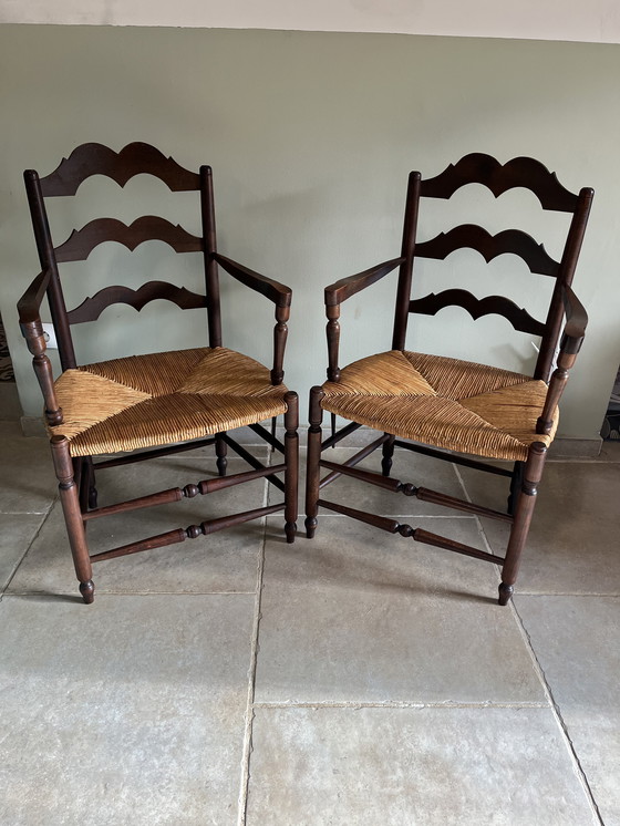 Image 1 of Brutalistische antieke fauteuils