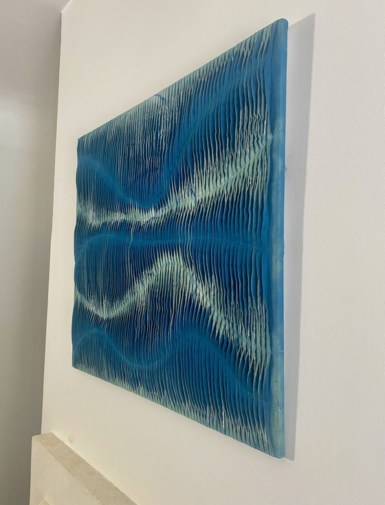 Image 1 of Tableau sculpture art textiles Réf : cocooning