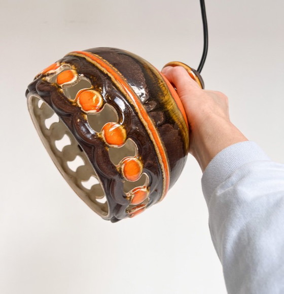 Image 1 of Set van 2 Keramieken Plafondlampen van PAN Leuchten, 1970's