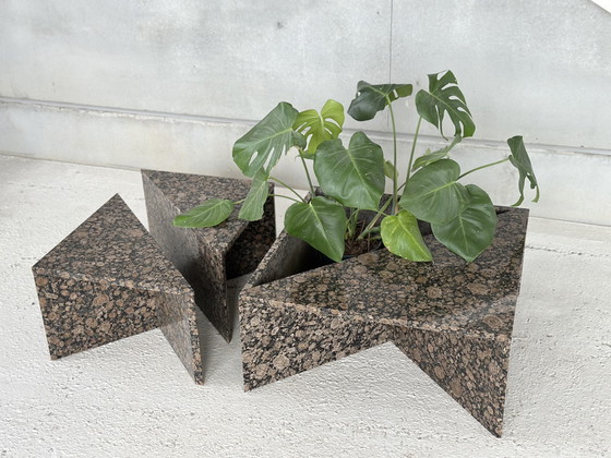 Image 1 of Geometrischer Satz von Kaffeetischen va 1980er Jahre