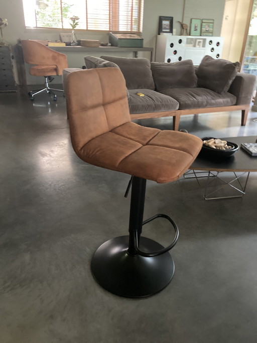 Verstellbarer Barhocker – barkrukken, Metal, Textile