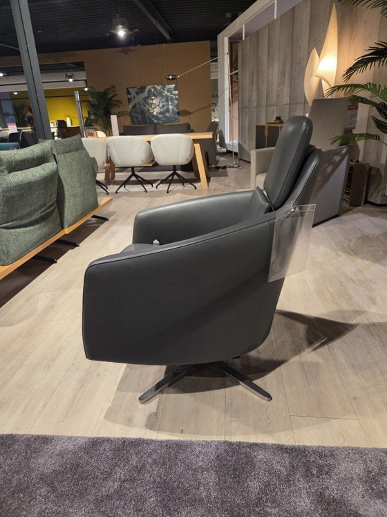 IP Design Relaxfauteuil Boss Grijs – Verstelbare relaxstoel, Leather (photo 3 of 4)