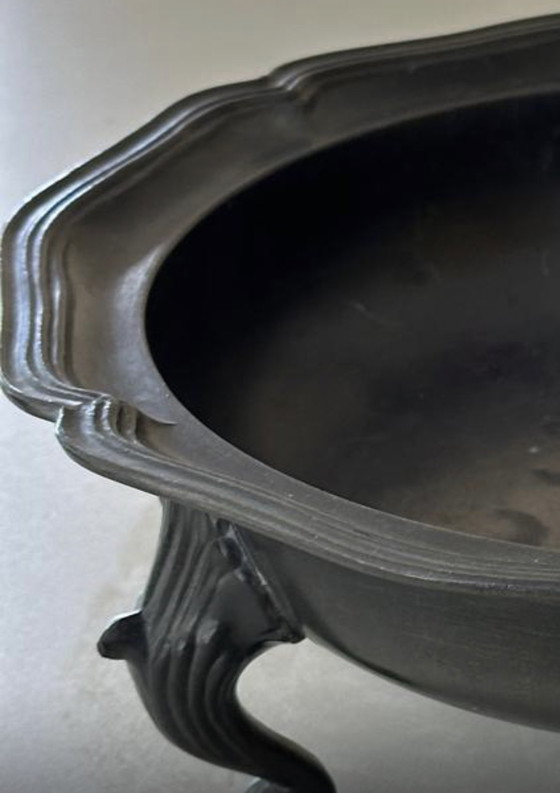 Image 1 of Vintage Hagen von Tronje pewter fruit bowl