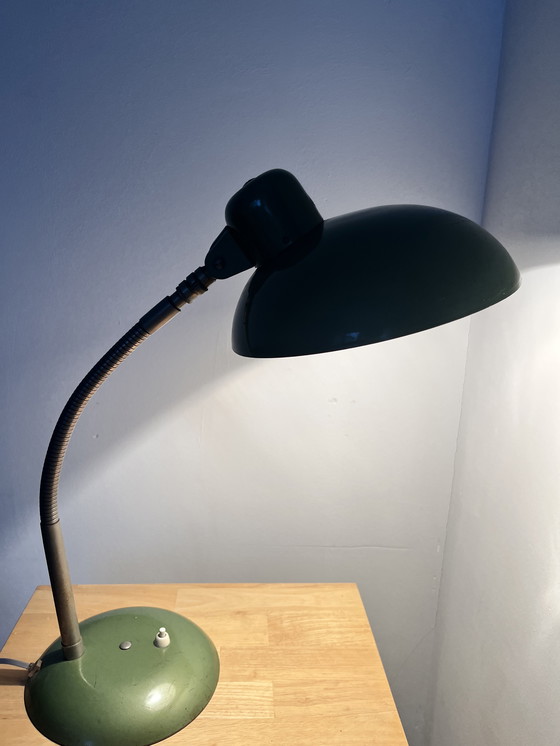 Image 1 of Beautiful Sis Bauhaus Vintage Green Desk Lamp