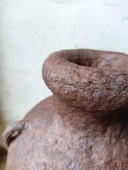 Vase en papier mâché wabi-sabi