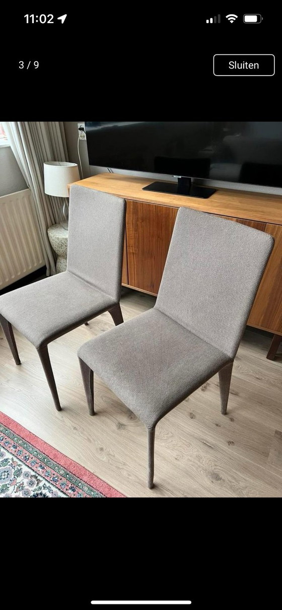 Image 1 of 2 sedie da pranzo Bonaldo - beige/crema