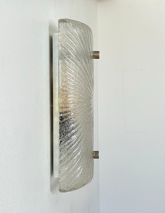 Image 1 of Applique vintage, verre de murano et laiton, Italie 1970