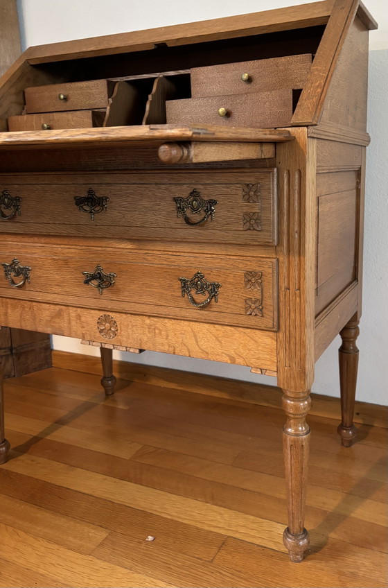 Antique secretary desk, 1910-1930, Neo-Renaissance – Wall cabinet, Wood (photo 15 of 15)