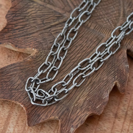 Image 1 of Necklace with large pendant, Brutalist, South Western style