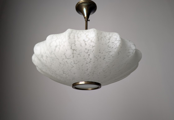 Image 1 of Lámpara de Techo en Cristal de Murano Moteado, Italia, 1960s