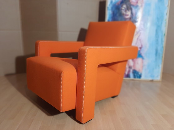 Image 1 of Cassina Utrecht 637 Nuovo mai usato in panno di lana Ruggine arancione (Serie 13L) Punto cavallo