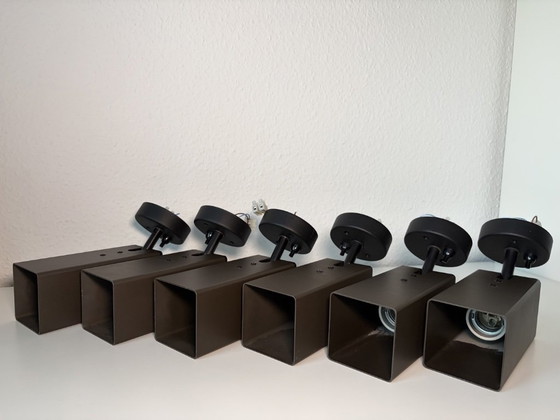 6x STAFF square spotlights, vintage 70s style, with on/off switch – Spot lights, Metal (photo 4 of 13)