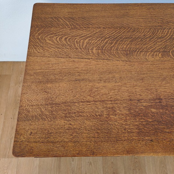 Image 1 of Antique wooden banker's desk desk workstation