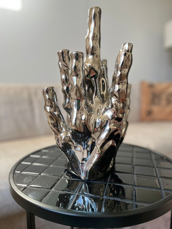 Image 1 of Coral Vase Silver by Pols Potten