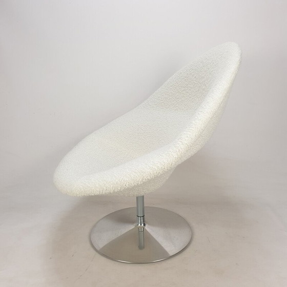 Image 1 of Vintage Globe fauteuil met voetenbankje van Pierre Paulin voor Artifort, jaren 1980