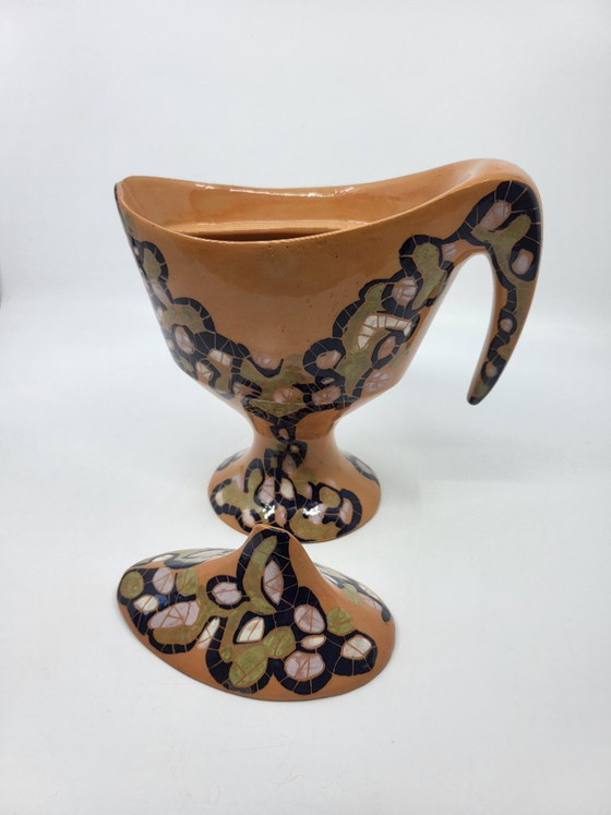 Ceramic Bowl by Gabrielle Mackiewicz, France, 1960, Black (photo 5 of 14)