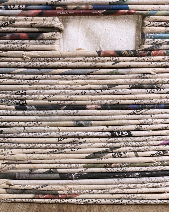 Handmade storage basket made of newspaper – Decorative Objects (photo 5 of 11)