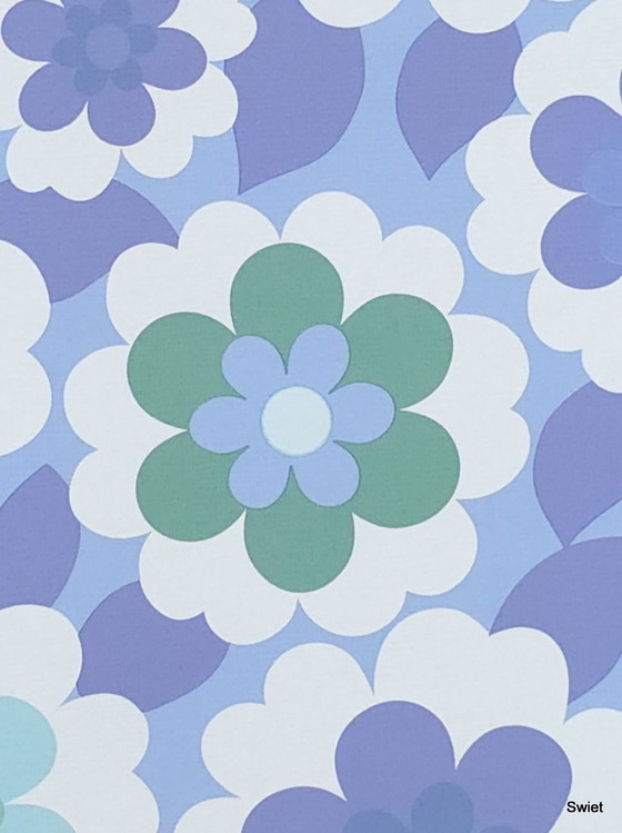 14310 Carta da parati floreale retrò blu Inke Heiland – Decorazioni murali (photo 4 of 6)