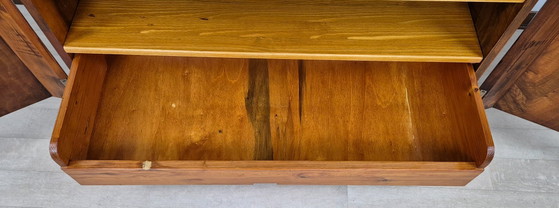 Aparador Veneciano Art Déco 1940, Manifattura Italiana, Armarios de almacenamiento, Madera, Latón, Marrón (foto 14 de 15)
